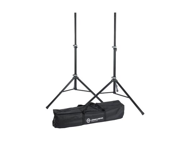 K&M 21459 Speaker Stand. 2 stk m/bag 2 stk stativer med bag 
