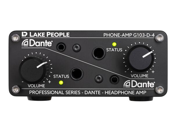Lake People G103-D4 Dante HodetelefonAmp Dante/AES67 hodetelefonforsterker 