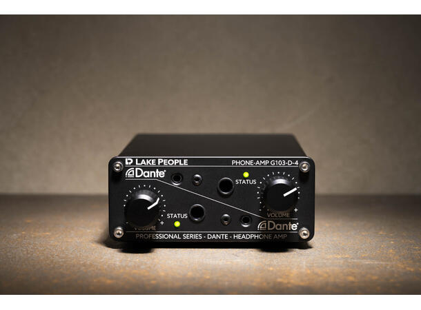 Lake People G103-D4 Dante HodetelefonAmp Dante/AES67 hodetelefonforsterker 