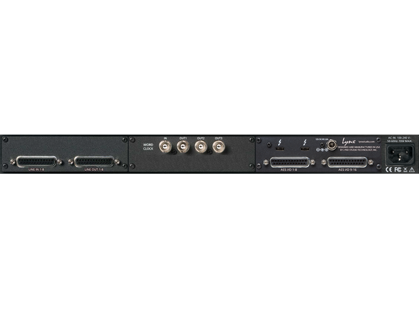 Lynx Aurora(n) 8 + 16 AES TB3 16-channel 24-bit/192 kHz Analog+Dig I/O 