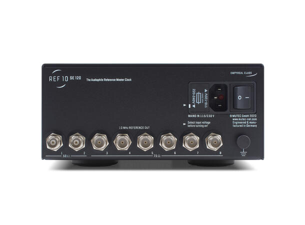 Mutec REF10 SE120 Black The Ultimate Audiophile Master Clock 