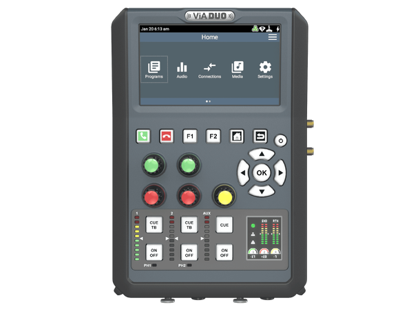 Tieline ViA DUO Remote Audio Codec Lyd over IP. mini studio for ute-sending 