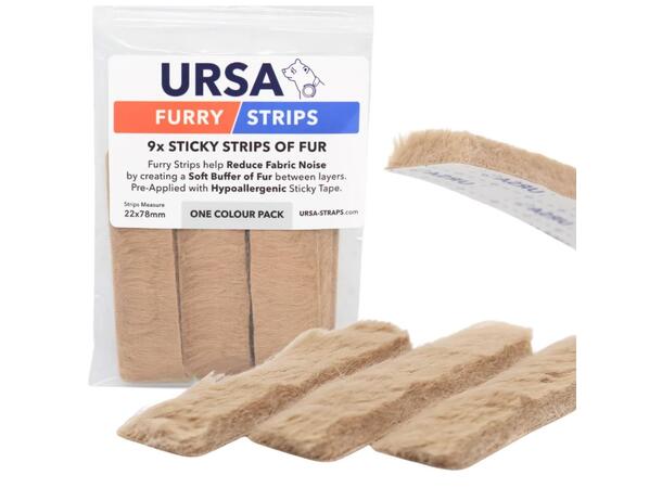 URSA Furry Strips - Beige Pack of 9 - Beige 