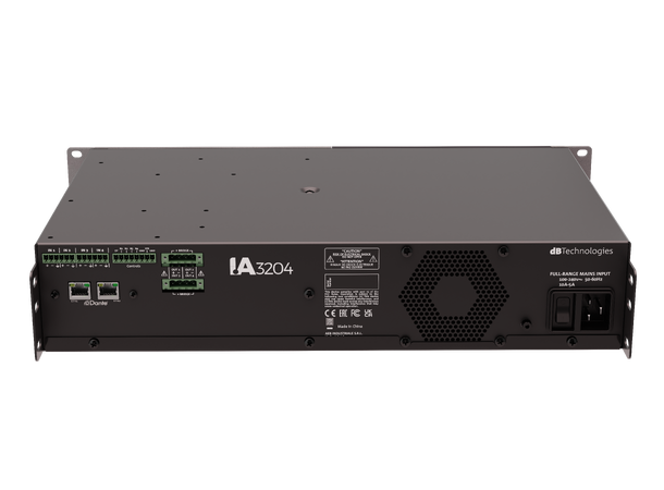 dB Technologies IA3204D A3204D 4CH RACK AMPLIFIER DANTE 