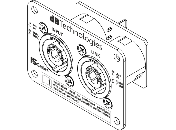 dB Technologies SP-IS Speak-on panel for IS series 