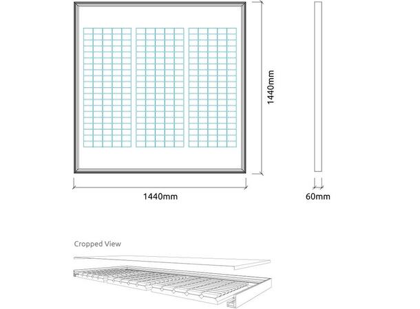 Artnovion ChromaX S1 Absorbent 1.0 Svart aluramme med tekstilfront 