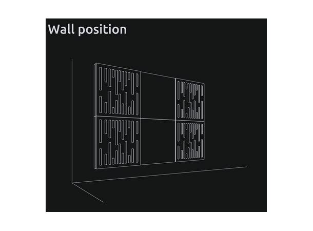 Artnovion Orion W Bass Trap Wall 4.0 Bass absorbent for 80Hz - 120Hz, treverk 