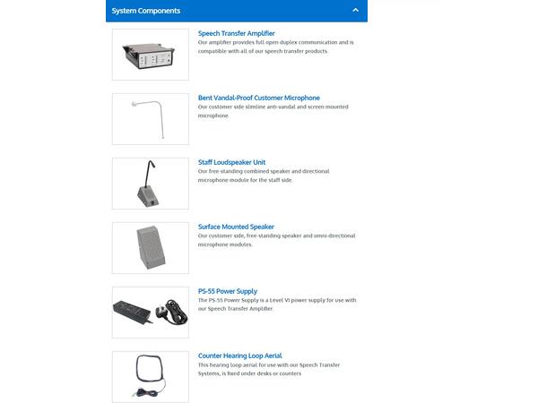 Contacta STS-K058 Bent Screen-Mounted Bent Screen-Mounted Microphone System 