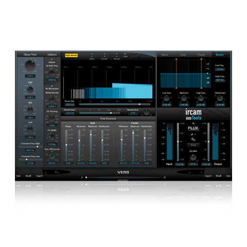Flux Ircam Verb V3 Acoustics Reverb Room acoustics /reverberation processor