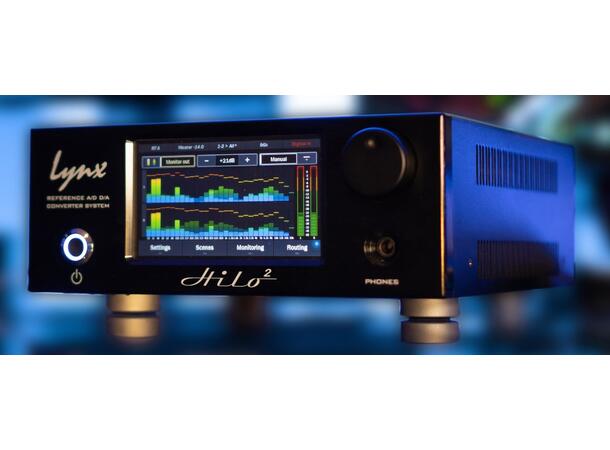 Lynx Hilo2 Reference AD/DA  Sort (Dante) Konvertersystem for stue og studio 