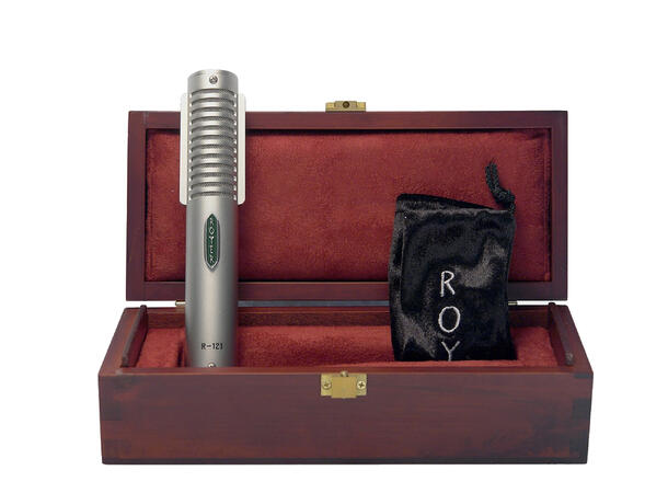 Royer Labs R-121 Nickel finish RSM-SS1 R-121 Microphone w/ RSM-SS1 Sling Shock 