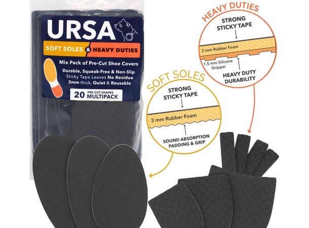 URSA Soft Soles & Heavy Duties Multipack - Black 