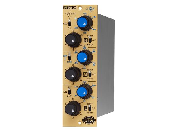 UnderToneAudio UTEEQ500 3 bånds EQ 500 Legendarsik 3 bånds EQ i 500 format 