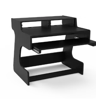 Zaor Miza 49 FLEX Anniversary 3 level desk, 6 RU, 49 key draw, Black