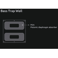 Artnovion Orion W Bass Trap Wall 4.0 BWN Black Walnut Natura - mørk brunt treverk