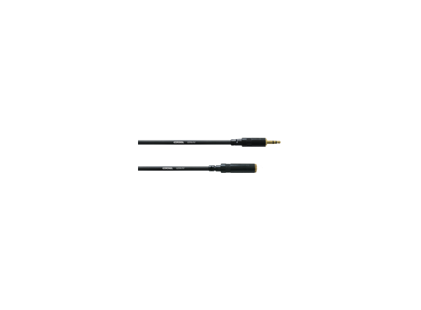 Cordial minijack kabel 3-pin F-M  3,0 m INTRO Stereo mini Jack hun - han 