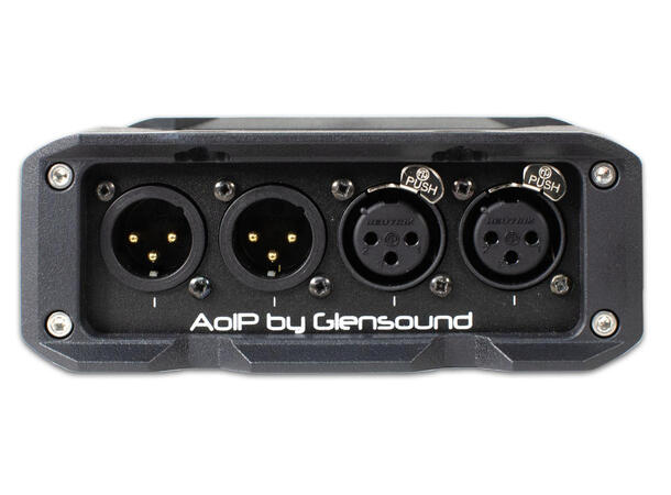 Glensound AoIP-22M Dual Mikrofonpre 2 Mic channel Amp Dante/AES67, DYN, 48v 