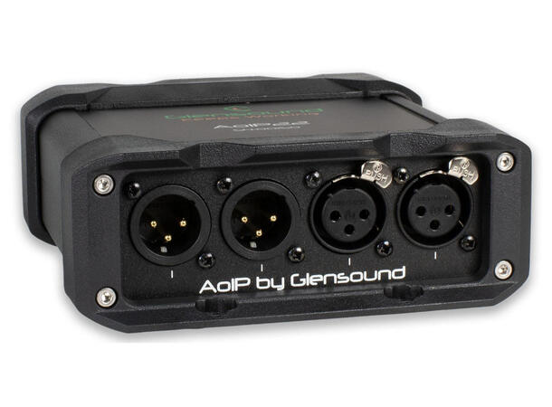 Glensound AoIP-22M Dual Mikrofonpre 2 Mic channel Amp Dante/AES67, DYN, 48v 