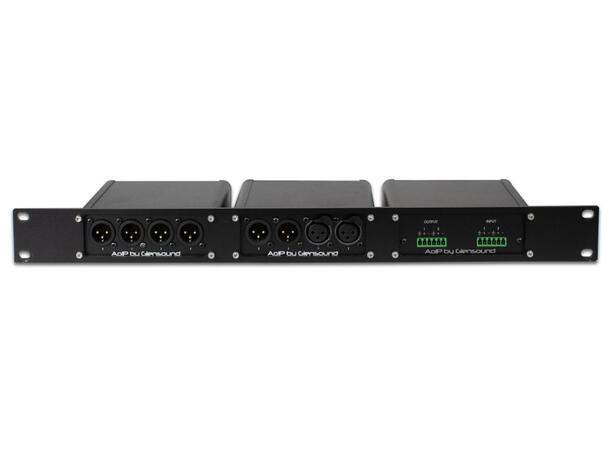 Glensound AoIP-22M Dual Mikrofonpre 2 Mic channel Amp Dante/AES67, DYN, 48v 