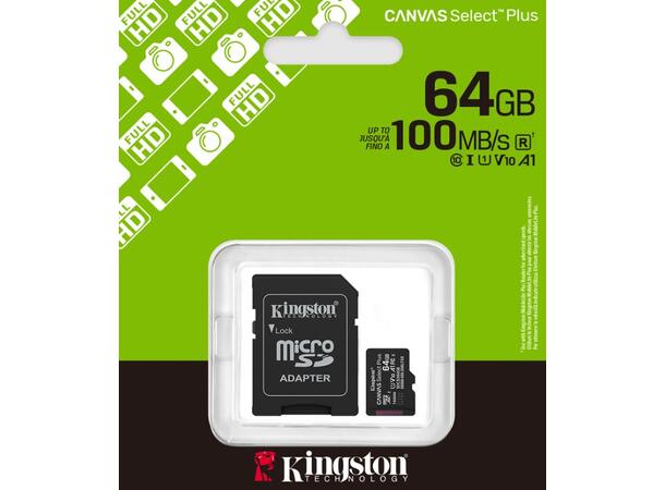 Kingston Canvas Select Plus Gen3 microSD 64GB 