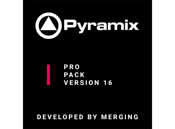 Merging Pyramix Pro Pack V16 