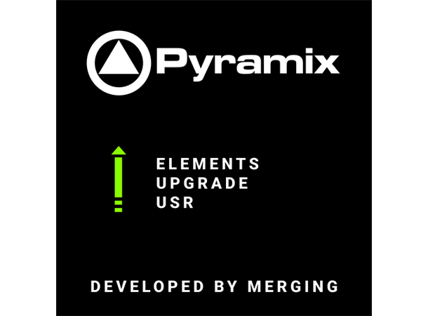 Merging Upgrade USR Pyramix ELEMENTS Oppgradering en versjon opp, enkel 