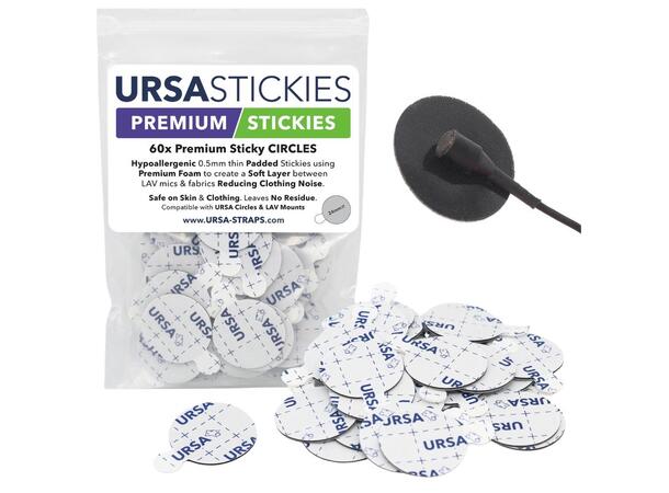 URSA Premium Sticky Circles Pack of 60 