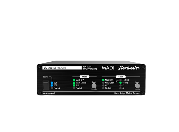 Appsys Flexiverter MADI 128x128 channel MADI I/O, 1x BNC, 1x SFP 