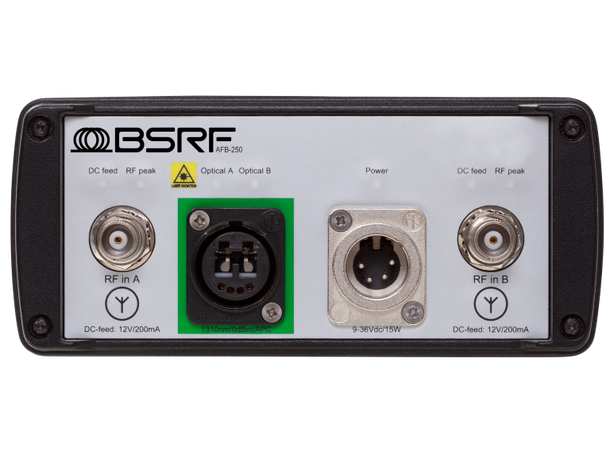 BSRF AFB-250 Dual Rx Antennas Fiber Box Location 