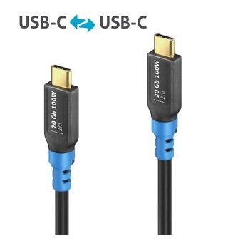 FlexInstall USB-C til USB-C kabel 1m 20 Gb PureLink
