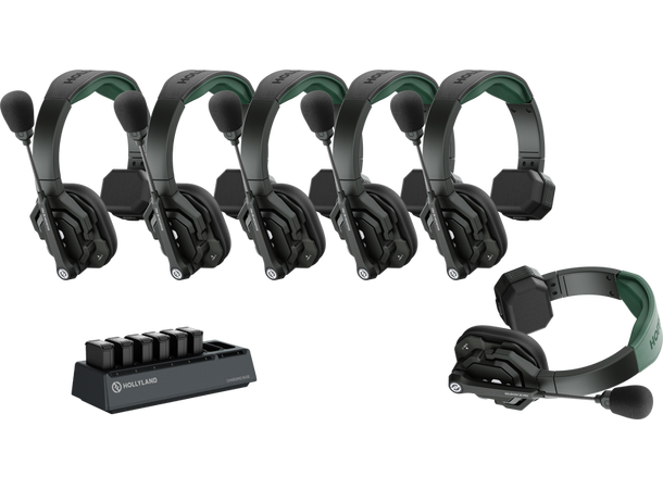 HOLLYLAND Solidcom SE Pro- 6 Person Noise Cancelling Headset Intercom 