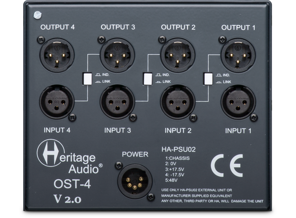 Heritage Audio OST4 V2 500-Rack 4 DEMO 500 Serie rack, 4 slot, LINK 