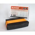 Hide-a-mic Silencer Set, 2x3 sheets Black precut foam pads with adhesive