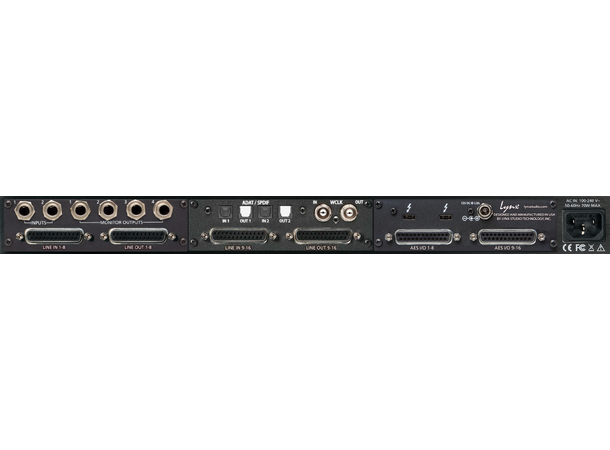 Lynx Aurora(n) 16+16AES+M+ADAT TB3 16-channel 24-bit/192 kHz Analog+Dig I/O 