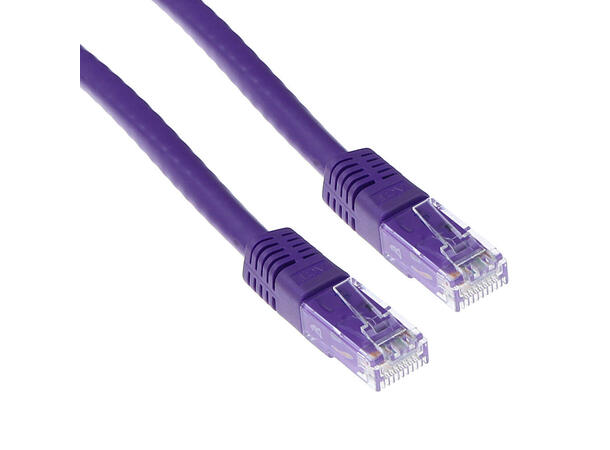 UTP Patch Cat.6 - 10 m Lilla Nettverkskabel 250MHz 24AWG 