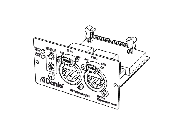 dB Technologies DCU-1 Dante option card DCU-1 (Dante expansion card) 