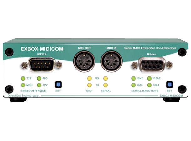 DirectOut EXBOX.MIDICOM Converter For serial signaler(RS-232/422/485/MIDI)