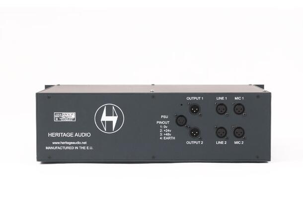 Heritage Audio Rack 2 80 serie rack 2 slot with DI 