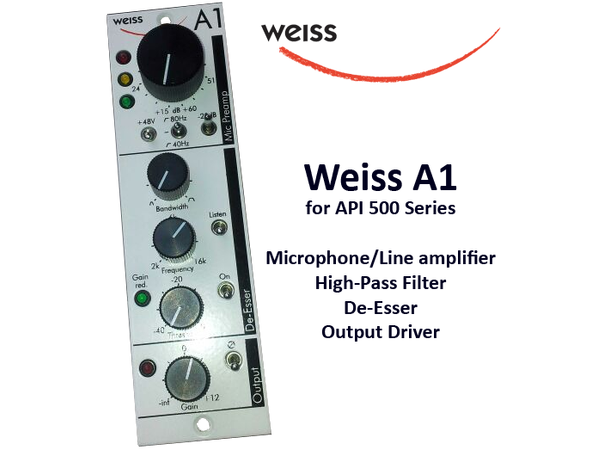 Weiss A1 Microphone / Line in/ De-Esser 500 Serie Micpre 